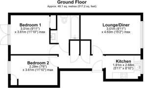 Flat 5, Hanover Court, Beaminster - all floors.JPG