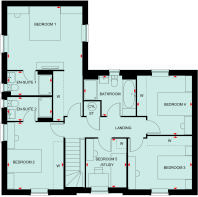 first floor plan of the woodwalton at century gardens