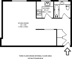 Floorplan area for info only, not for £/sq. ft valuation