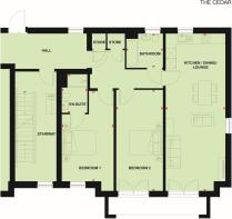 The Cedar floorplan