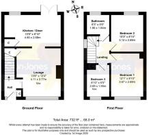 Floorplan - 1, Homefield Close, Rustington, BN16 3