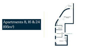 2 bed apartment 66m2