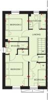 First floor plan of our 3 bed Maidstone home