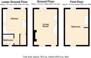 2 Penlan Terrace, Penrhyndeudraeth - all floors.JP