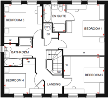 BDW CAMBS THE WILLOWS CHELWORTH FF PLAN