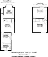 Floor plan 110 Eastfield Rd. PO4 9EN