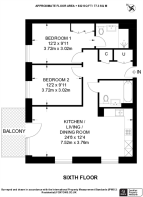 Floorplan area for info only, not for £/sq. ft valuation