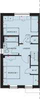 The first floor floorplan of The Waltham at High Forest, New Waltham