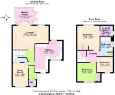 Floor Plan 3 Sunningdale, Holmer, Hereford HR1 1EA