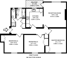 Floorplan area for info only, not for £/sq. ft valuation