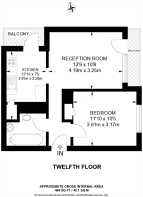 Floorplan area for info only, not for £/sq. ft valuation