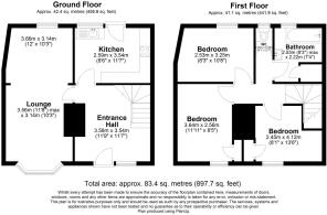 Quince Cottage, Maistone - all floors
