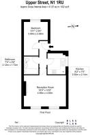 First floor plan showing reception room, bedroom,