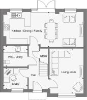 Dandara - Buckmore Green - The Goodwood, Home 75 floorplan