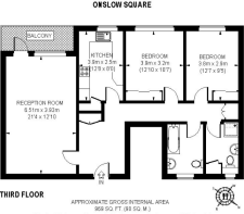 Flat 21, 27 Onslow S