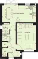 Ground floor plan of our 4 bed Kingsley home