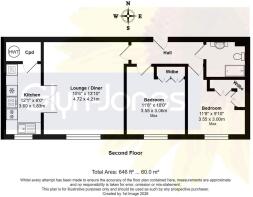Floorplan - Flat 38 Francis Court, 47, Church Stre