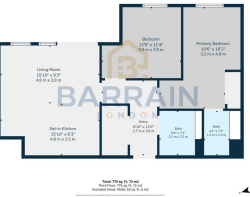1 bed floorplan