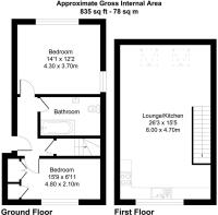 FP Flat 1 Old Chapel , Cote Lane , Thurgoland , Sh
