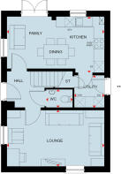 Ground floor of the 3 bedroom Hadley