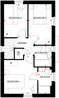 First floor of the 3 bedroom Moresby 28 03 24