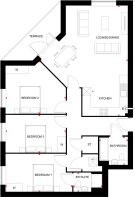 Avenue Apartment Plot 1 Floorplan