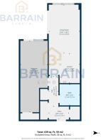 Galyon point 1 bedroom floorplan