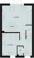 ground floor plan of the alder