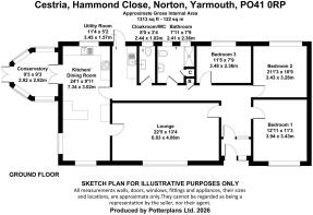Cestria,  Hammond Close, Norton, Yarmouth,  PO41 0