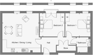 Dandara - Birch Park - Alder House, Apartment 516 floorplan