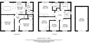 Amended floor plan 61 Tigers Road, Fleckney