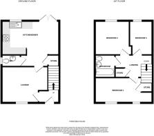 Three bed floor plan
