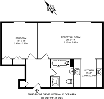 Floorplan area for info only, not for £/sq. ft valuation