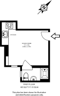Floorplan area for info only, not for £/sq. ft valuation