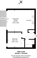 Floorplan area for info only, not for £/sq. ft valuation