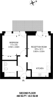 Floorplan area for info only, not for £/sq. ft valuation