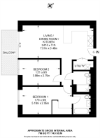 Floorplan area for info only, not for £/sq. ft valuation