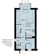 Ground floor of the Willesley 3 bedroom home