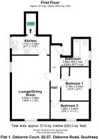 Floor plan Flat 1, Osborne Court. PO5 3LS.JPG
