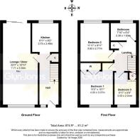 Floorplan - 35 Hide Gardens, Rustington, BN16 3NP.