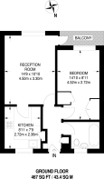 Floorplan area for info only, not for £/sq. ft valuation