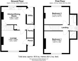 1 Railway Cottage, Llandow - all floors.JPG