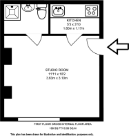 Floorplan area for info only, not for £/sq. ft valuation