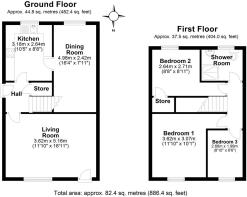 14 George Thomas Close, Porthcawl - all floors.JPG