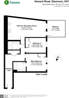 Floorplan area for info only, not for £/sq. ft valuation