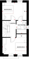 First floor of the 3 bed Norbury