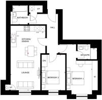Eden apartment floorplan