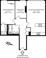 Floorplan area for info only, not for £/sq. ft valuation