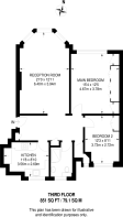 Floorplan area for info only, not for £/sq. ft valuation