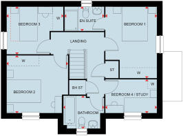 First floor of the 4 bedroom Hollinwood